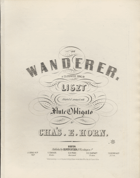 The Wanderer. A Celebrated Song by Liszt
