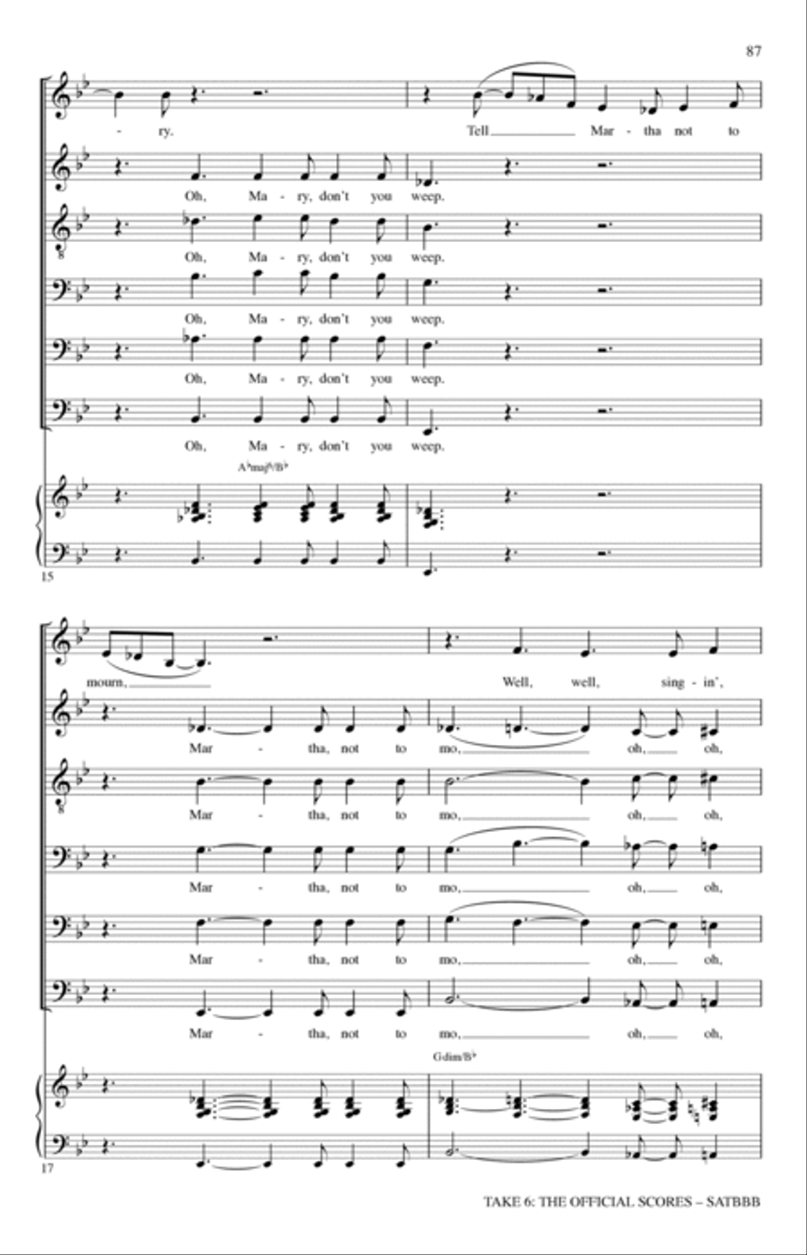 Mary A Cappella scores gallery preview page 5