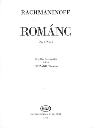 Book cover for Romance Op. 4, No. 5