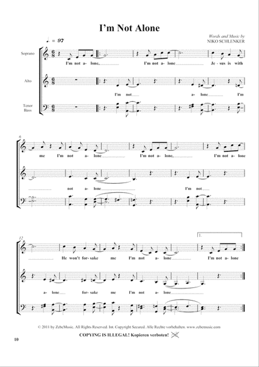 I'll Never Forget (Hallelujah) 3-Part scores gallery preview page 2