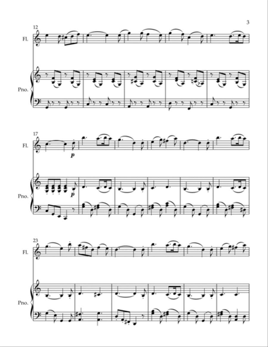Der Wasserman und die Nixe Flute Solo scores gallery preview page 3