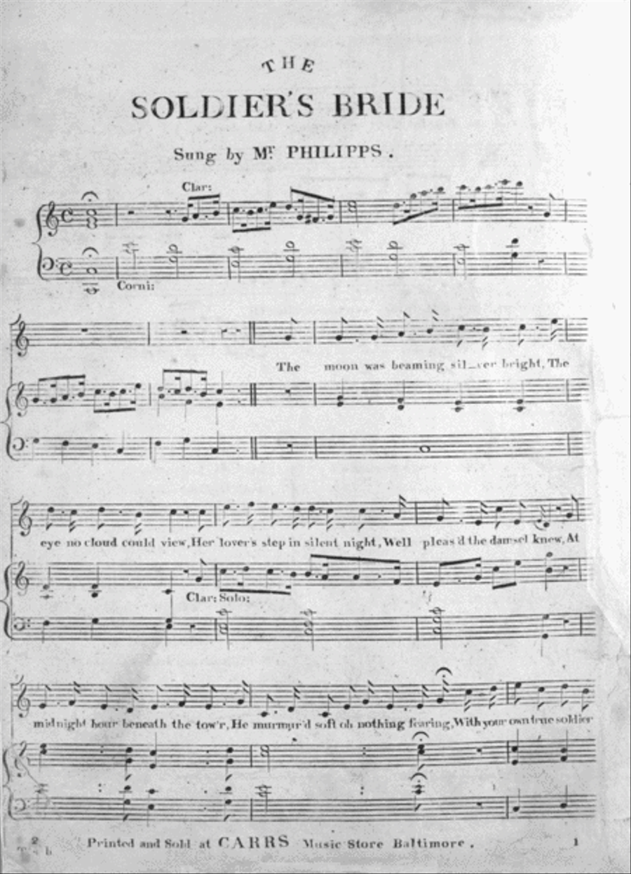 The Soldier's Bride Flute scores gallery preview page 1