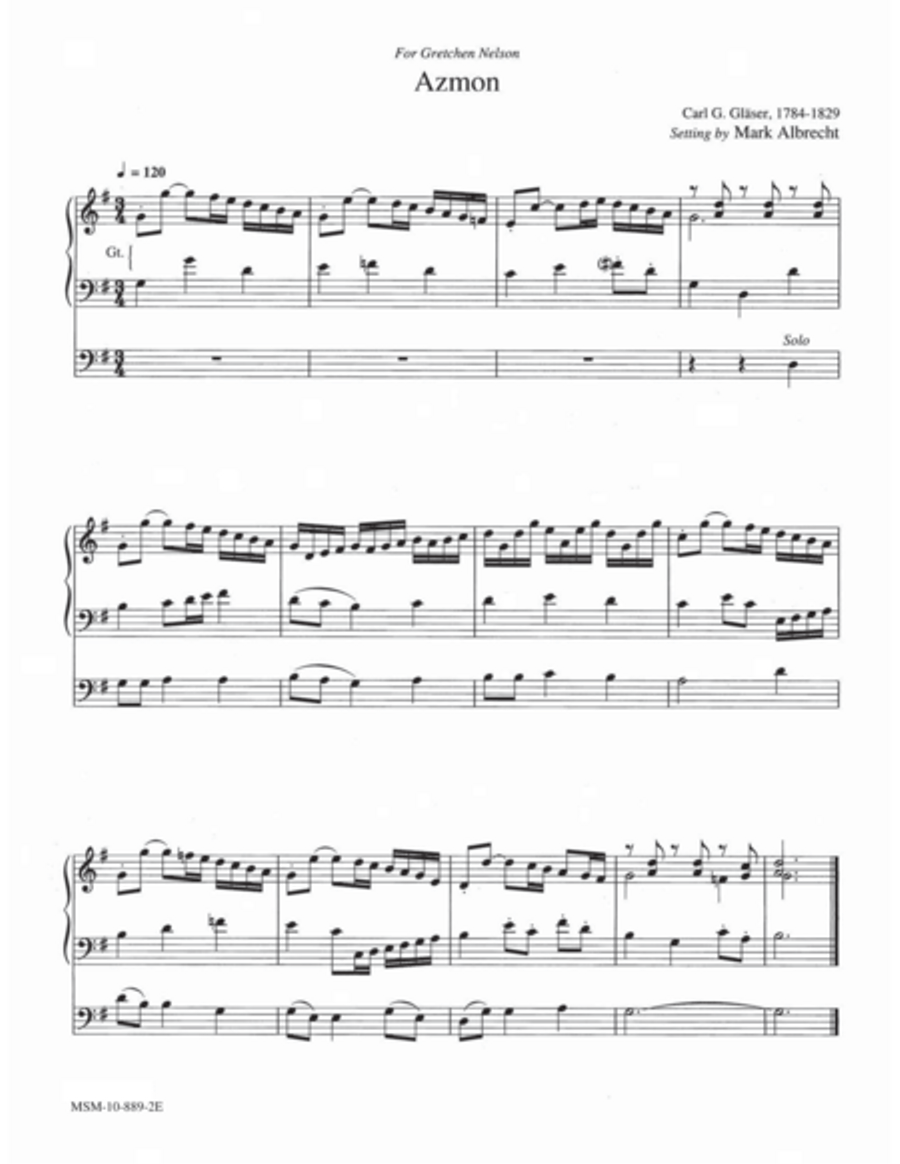 Azmon Organ scores gallery preview page 1