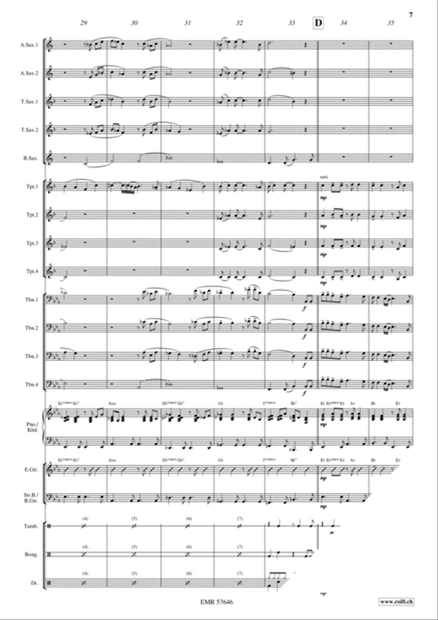 Dance For Me Dance For Me Big Band scores gallery preview page 9