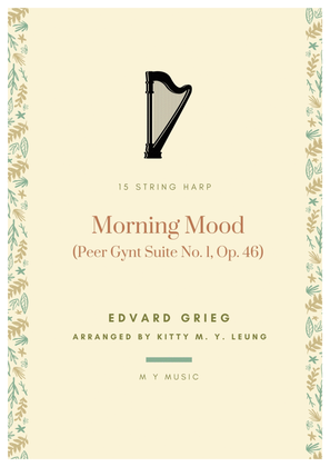 Book cover for Morning (from the Peer Gynt) by Grieg - 15 String Harp