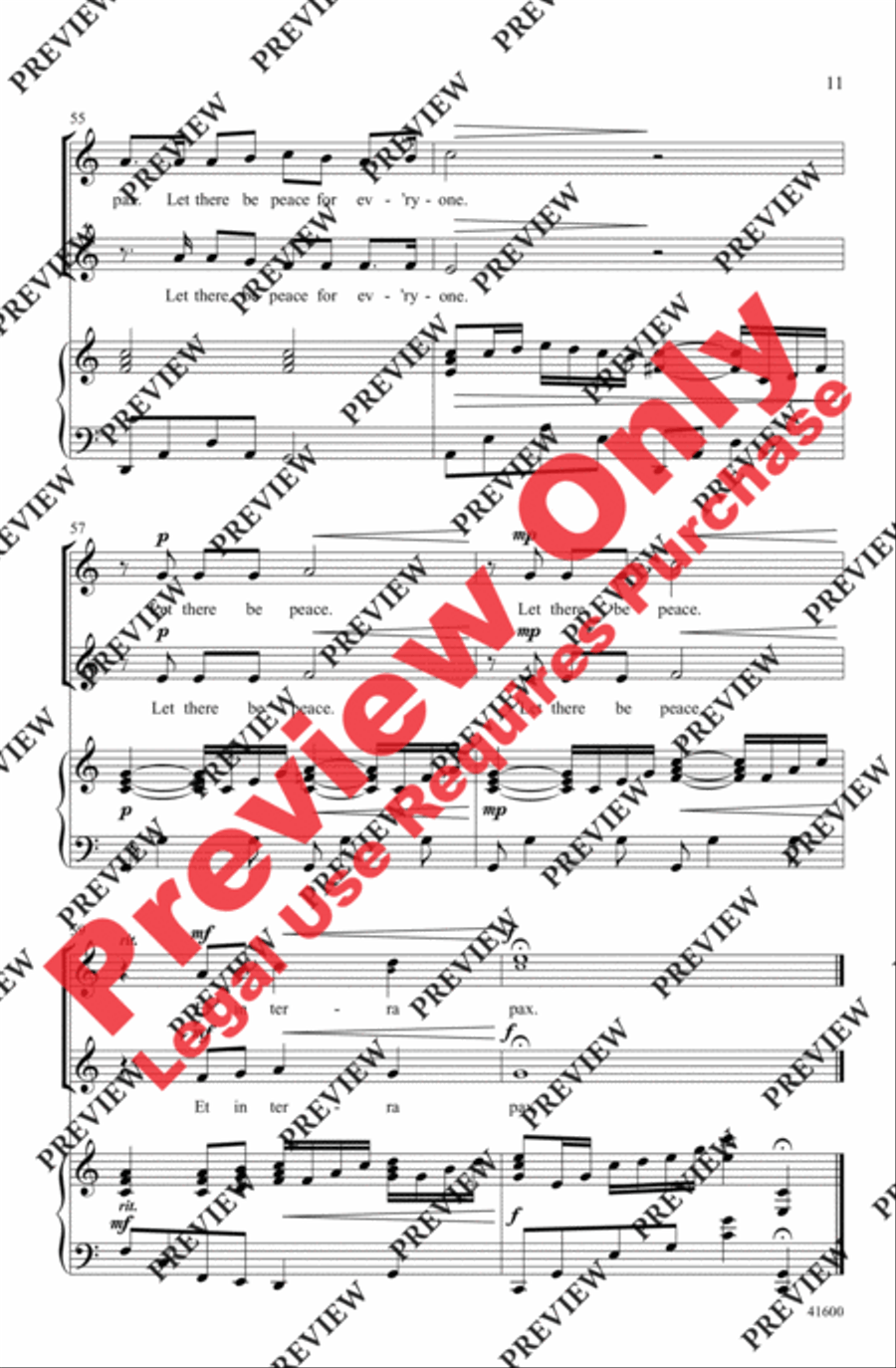 One Dream 2-Part scores gallery preview page 11
