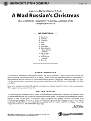 Book cover for A Mad Russian's Christmas: Score