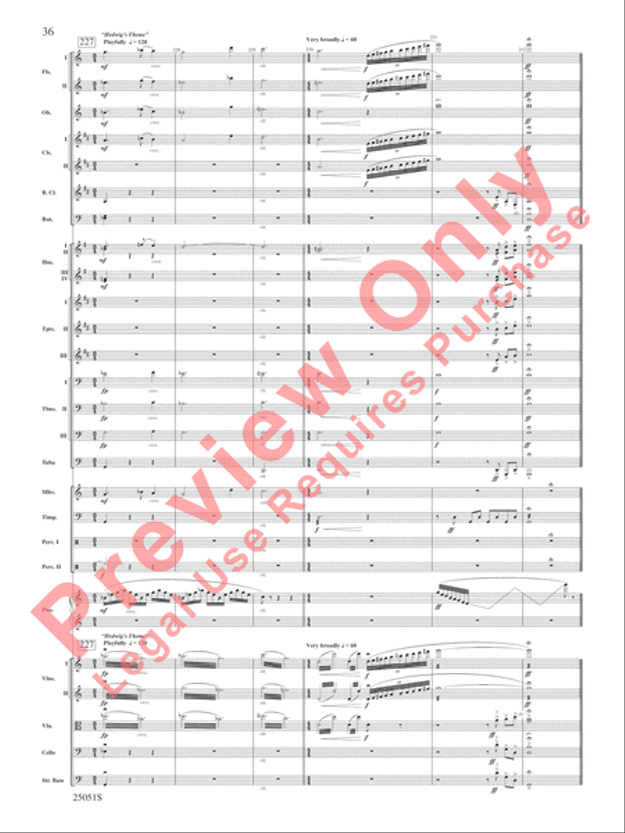 Concert Suite from Harry Potter and the Goblet of Fire Concert Band scores gallery preview page 37