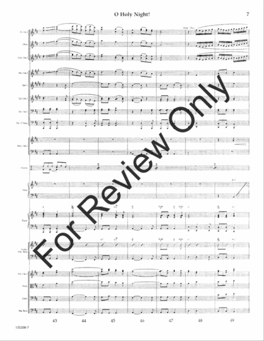 O Holy Night O Holy Night Orchestra scores gallery preview page 8