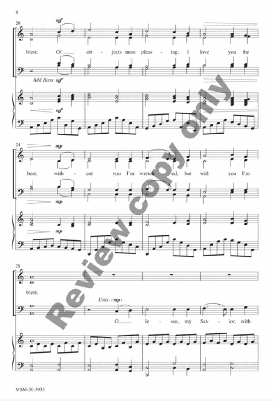 O Jesus, My Savior 4-Part scores gallery preview page 11