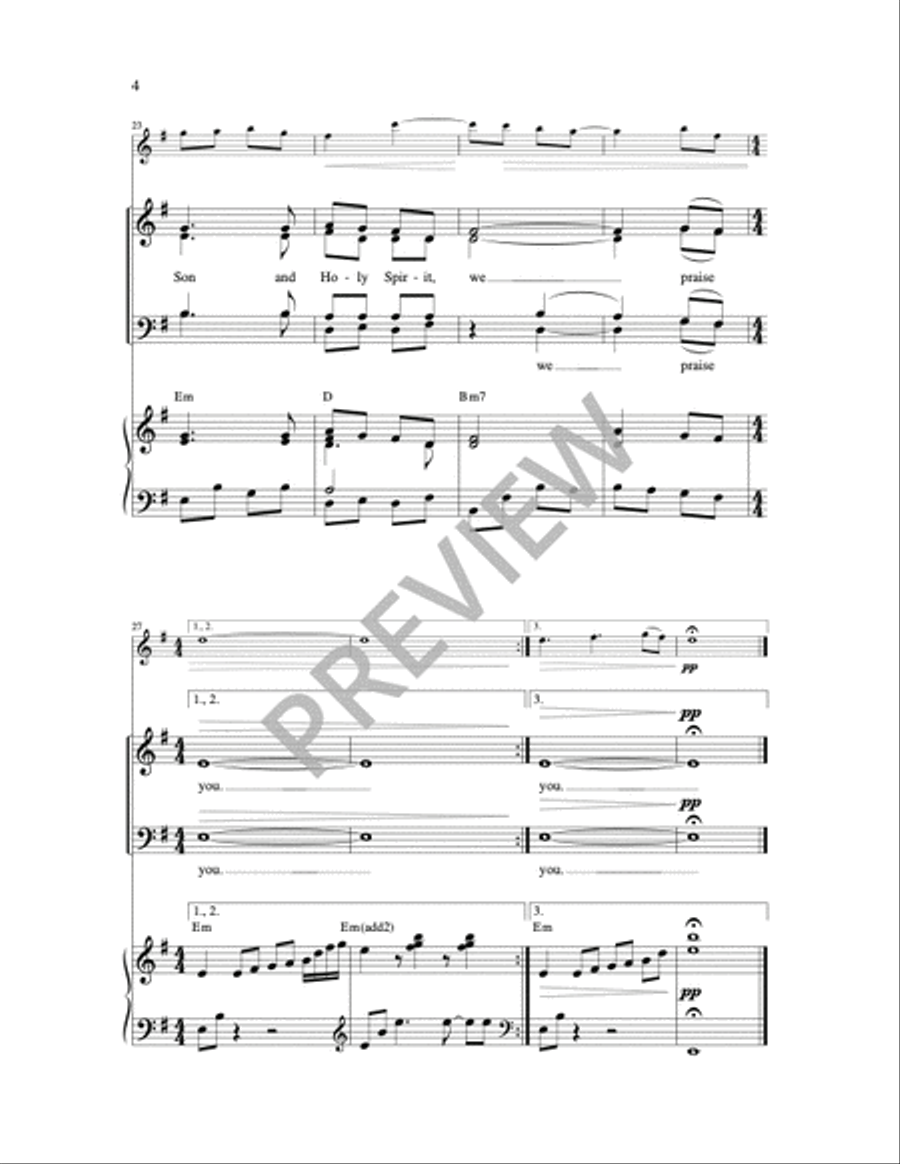 A Communion Reflection 4-Part scores gallery preview page 2