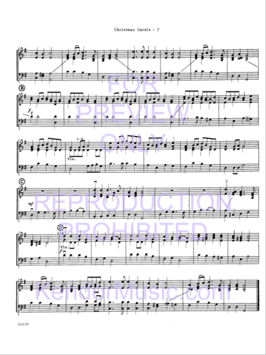Christmas Carols For Strings String Orchestra scores gallery preview page 9