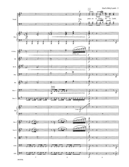 Behold! God's Holy Lamb - Orchestral Score and Parts