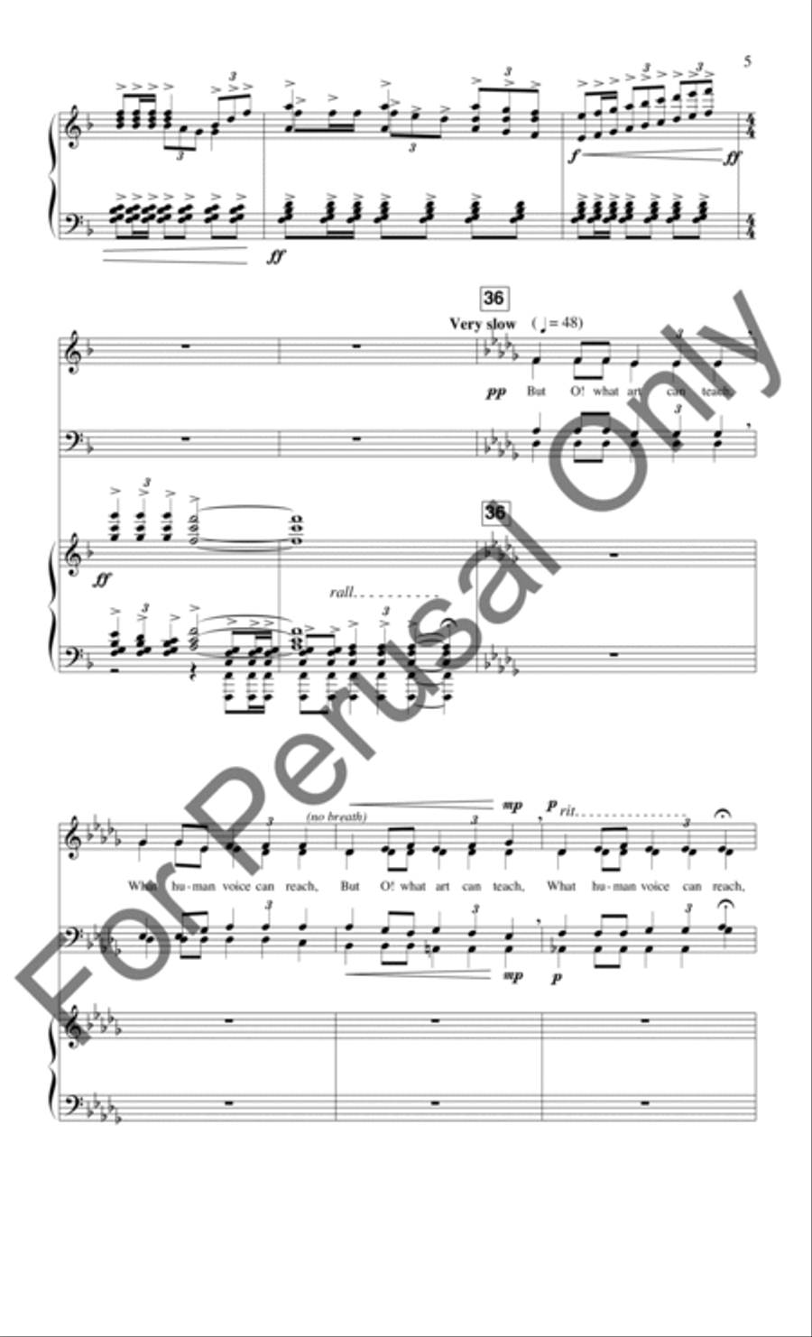 Ode To Music (Choral Score) 4-Part scores gallery preview page 6