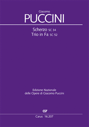 Book cover for Puccini: Scherzo in A minor / Trio in F major