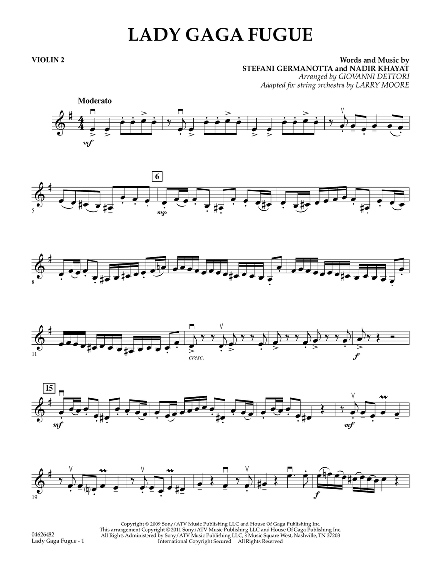 Lady Gaga Fugue (based on 