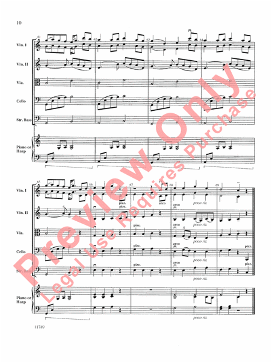 Fantasia on an Original Theme String Orchestra scores gallery preview page 11
