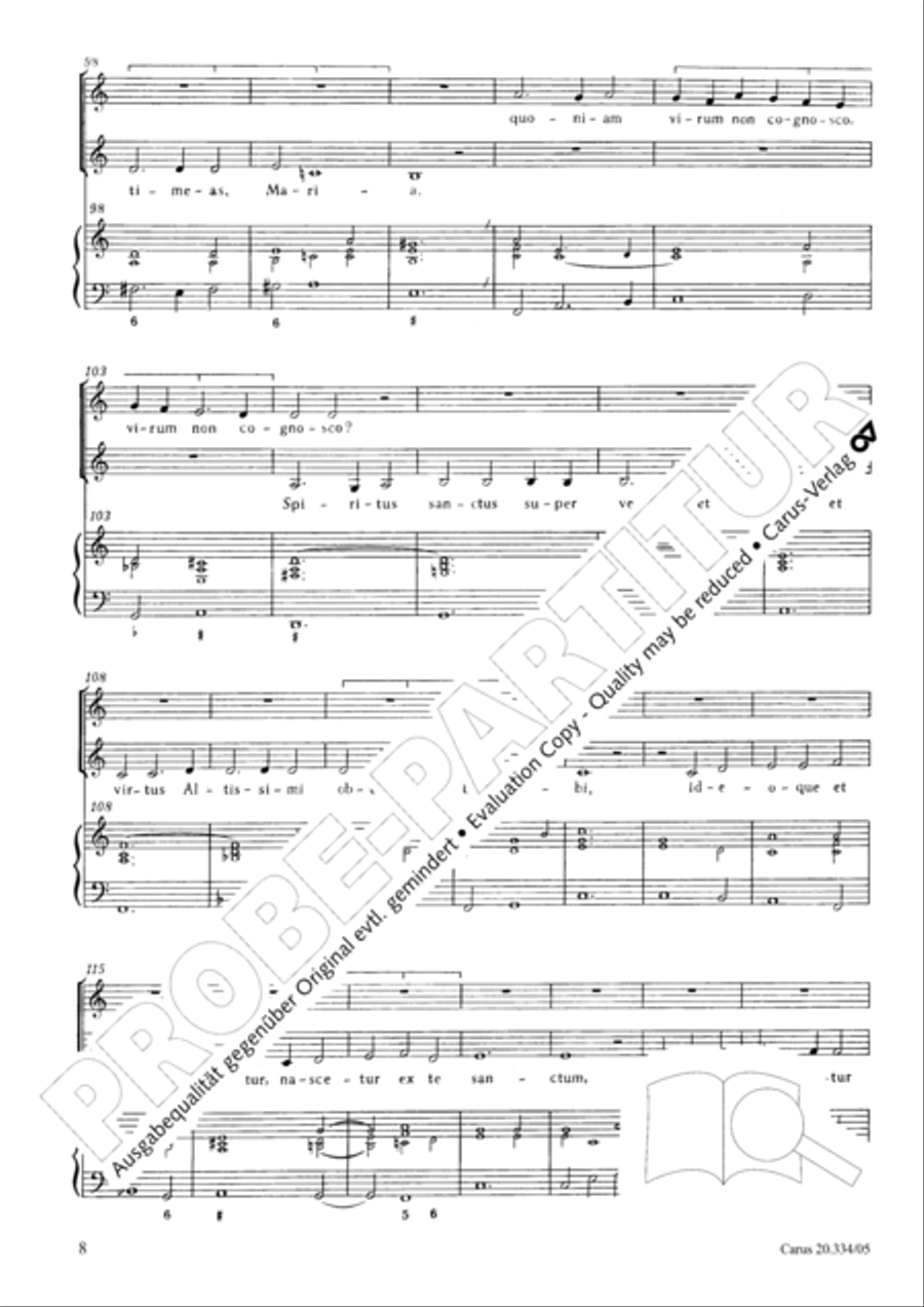 Ave Maria gratia plena SA scores gallery preview page 9