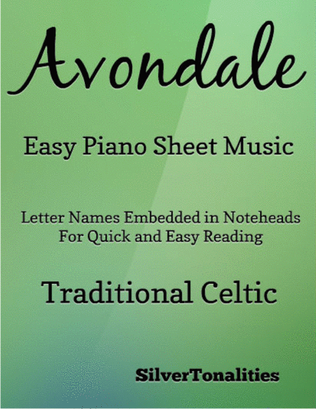 Book cover for Avondale Easy Piano Sheet Music