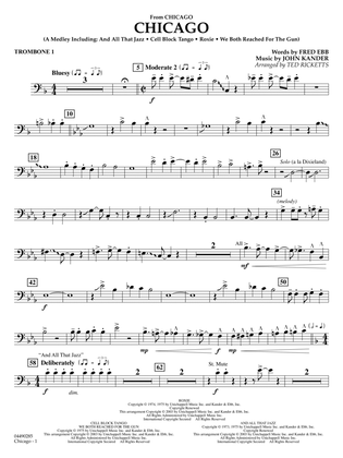 Chicago (arr. Ted Ricketts) - Trombone 1