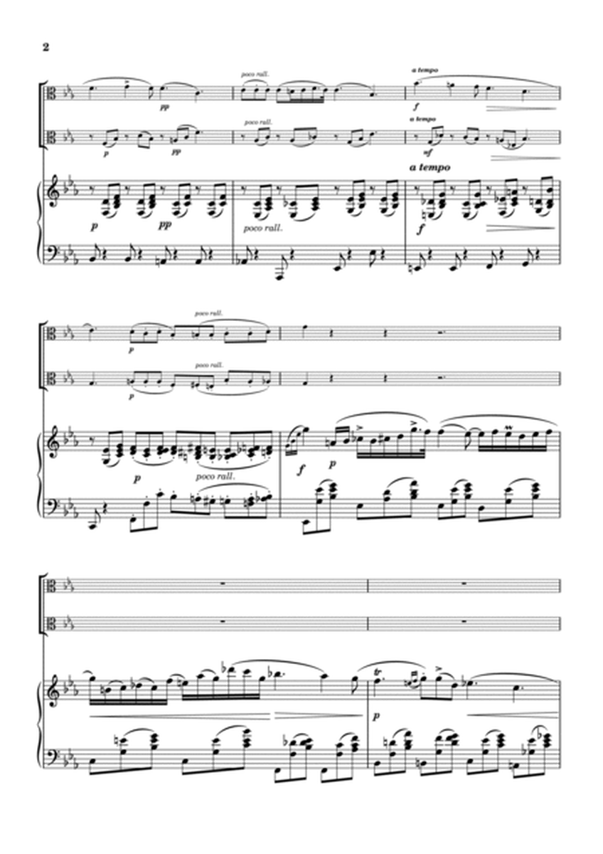 "Nocturne op.9-2" Piano Trio / viola duet image number null