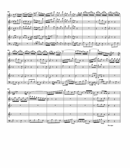 Sinfonia from Cantata BWV 209 (arrangement for 5 recorders)
