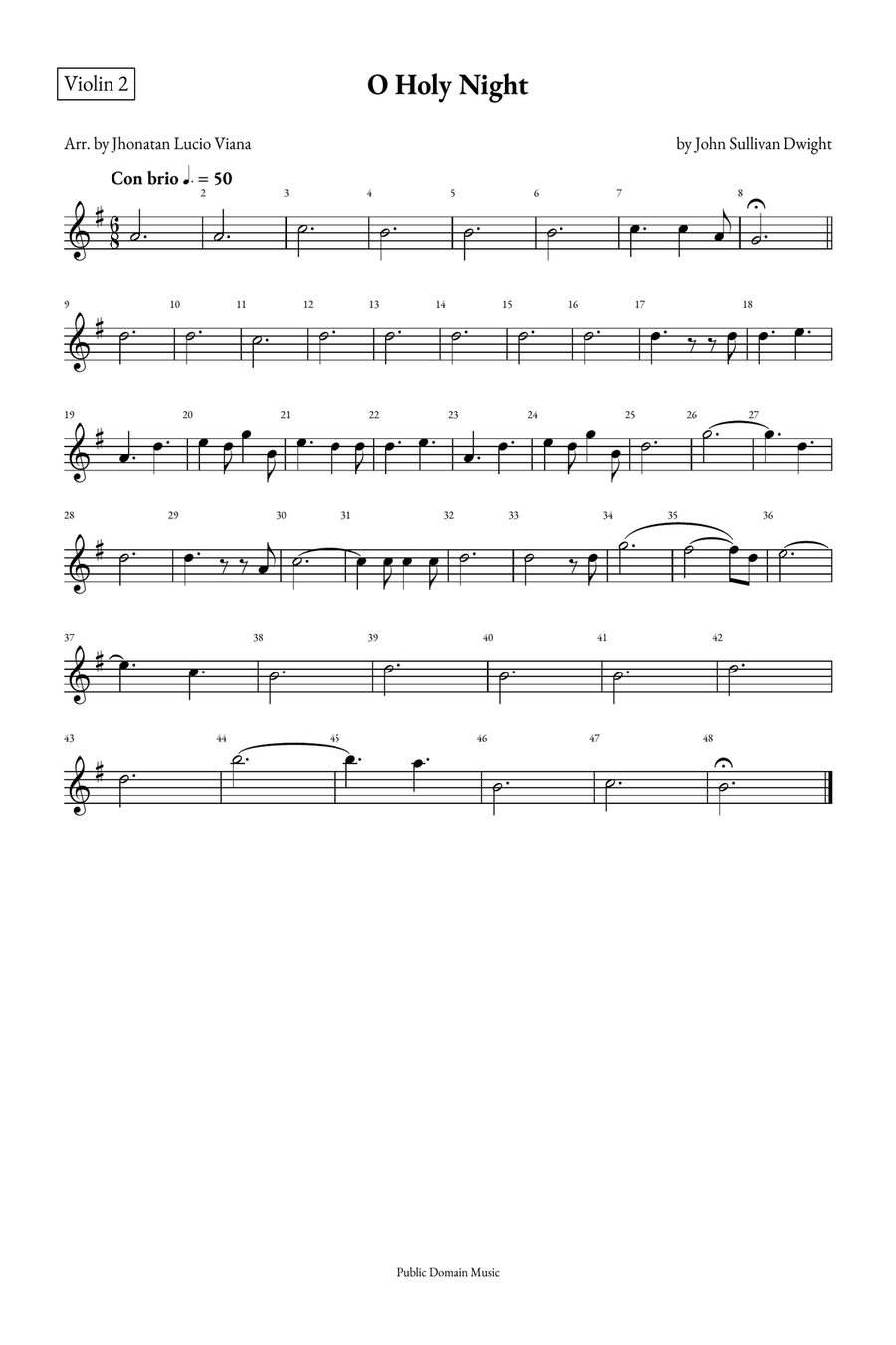 O Holy Night String Quintet scores gallery preview page 4