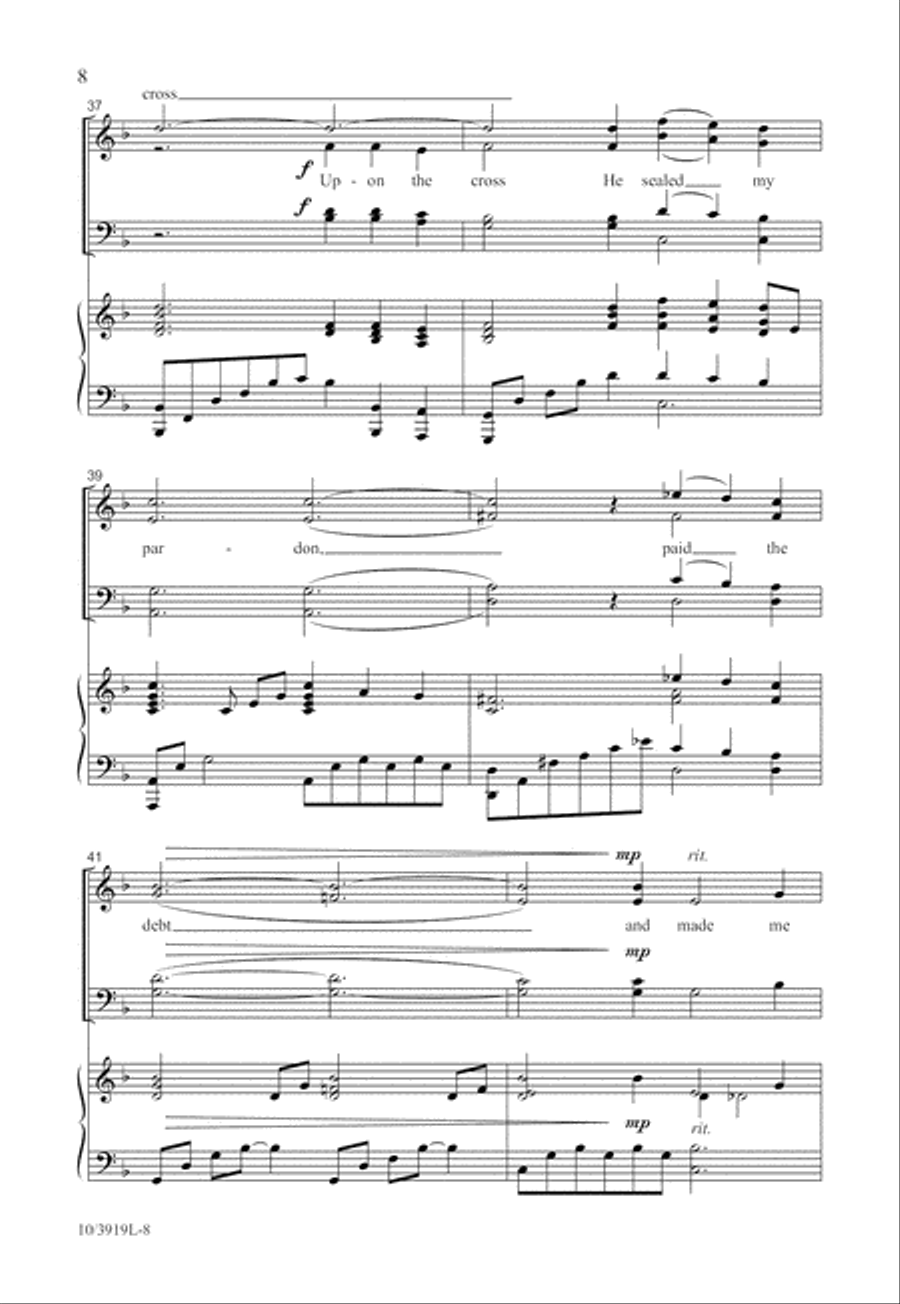 He Keeps Me Singing 4-Part scores gallery preview page 9