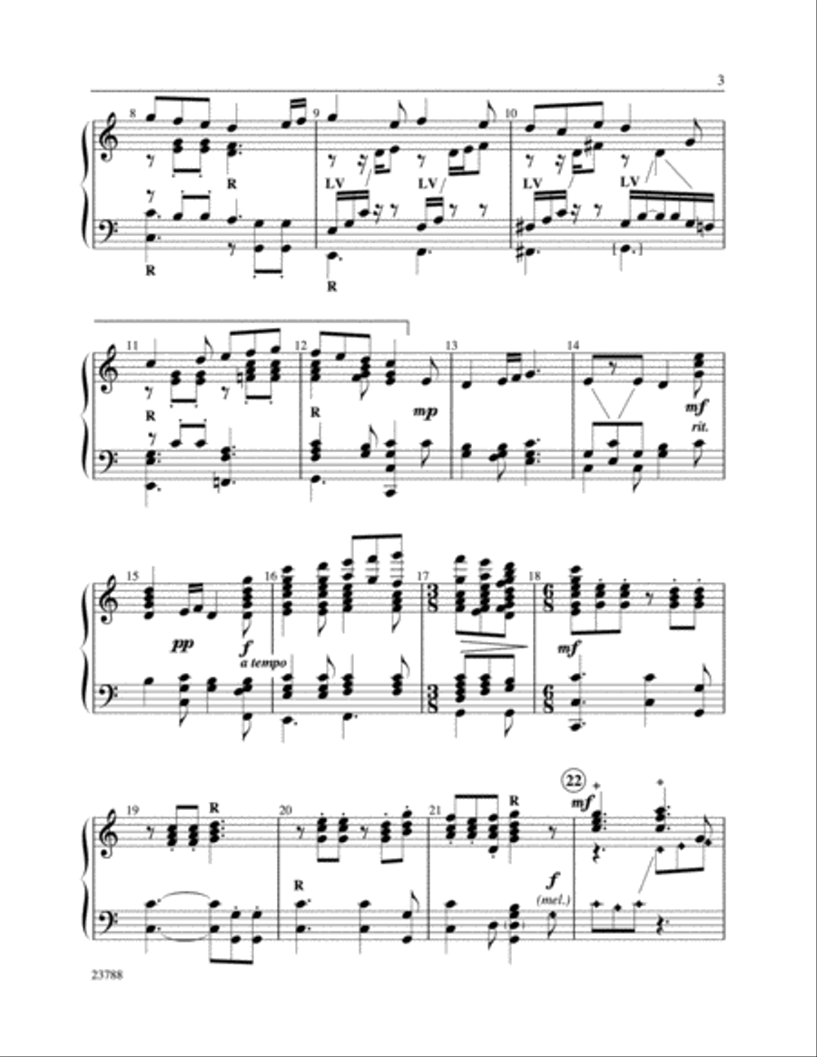 My Dancing Day Handbell Choir scores gallery preview page 3