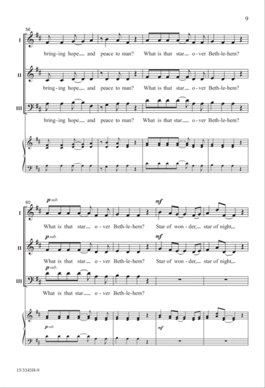 What Is That Star? What Is That Star? 3-Part scores gallery preview page 9