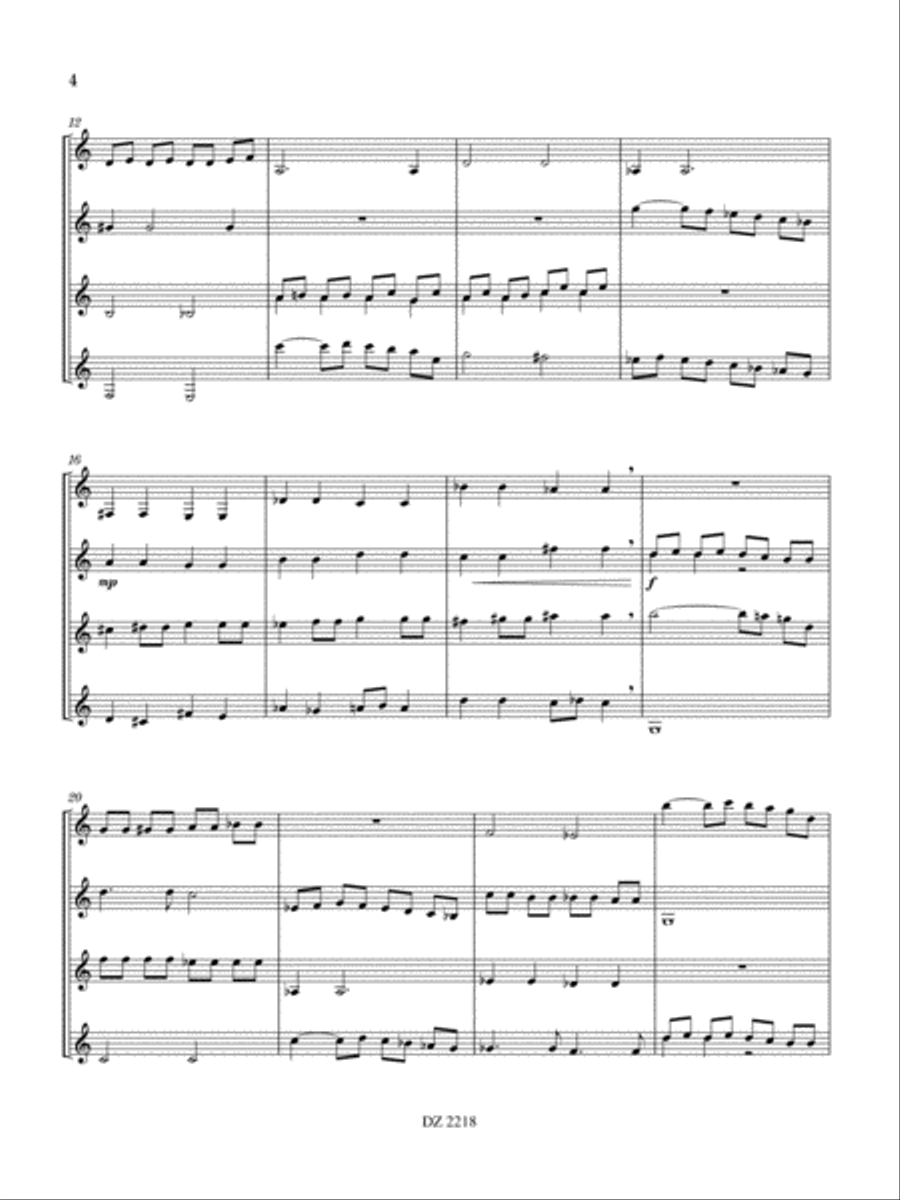 3 Arlonaises Guitar Ensemble scores gallery preview page 4