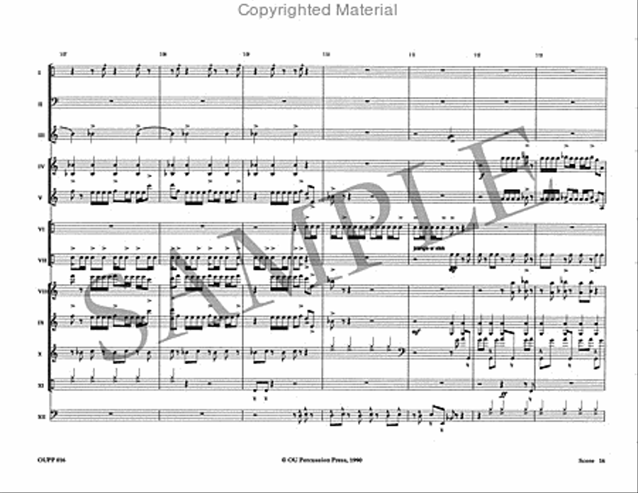 The Phantom Dances Percussion Ensemble scores gallery preview page 17
