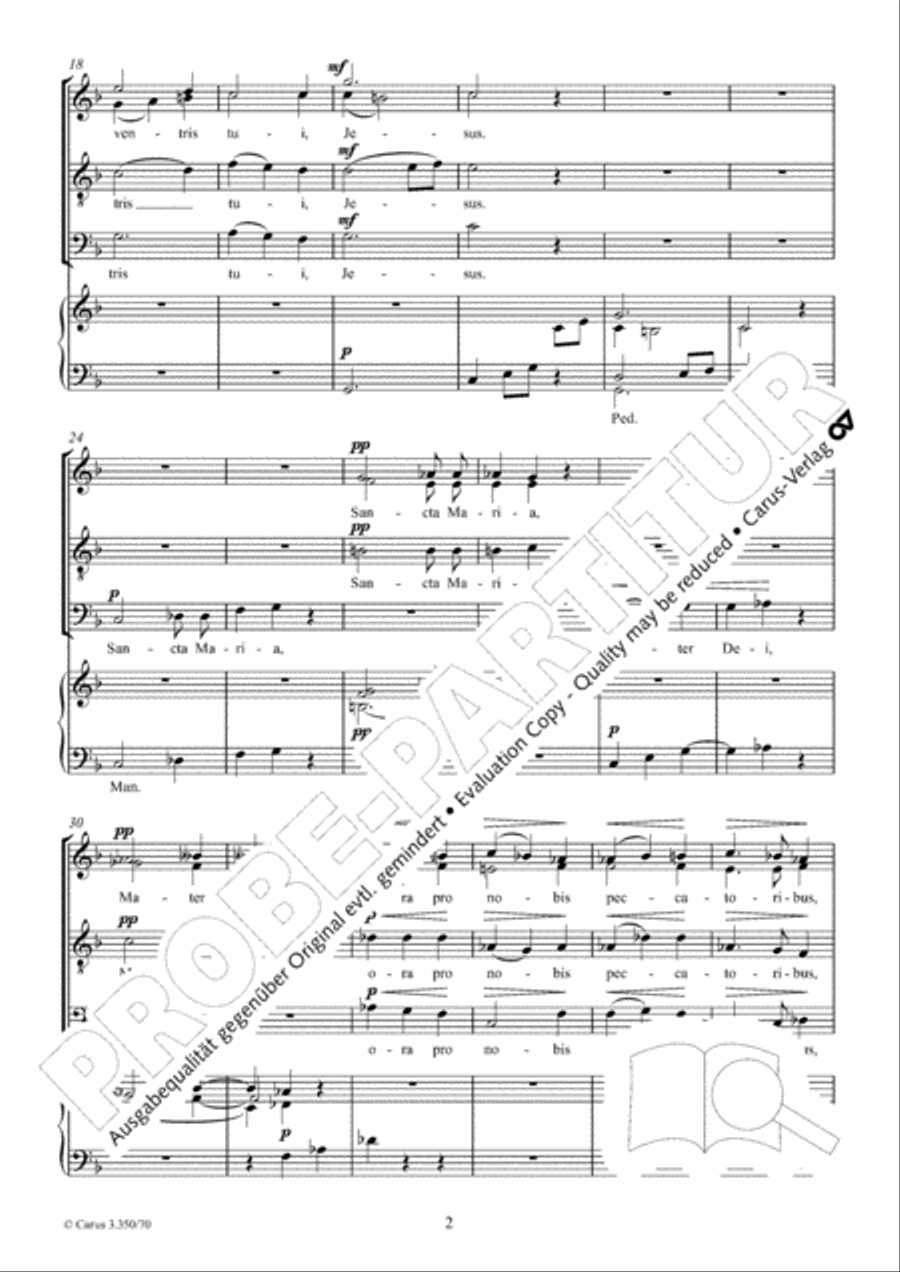 Ave Maria 4-Part scores gallery preview page 3