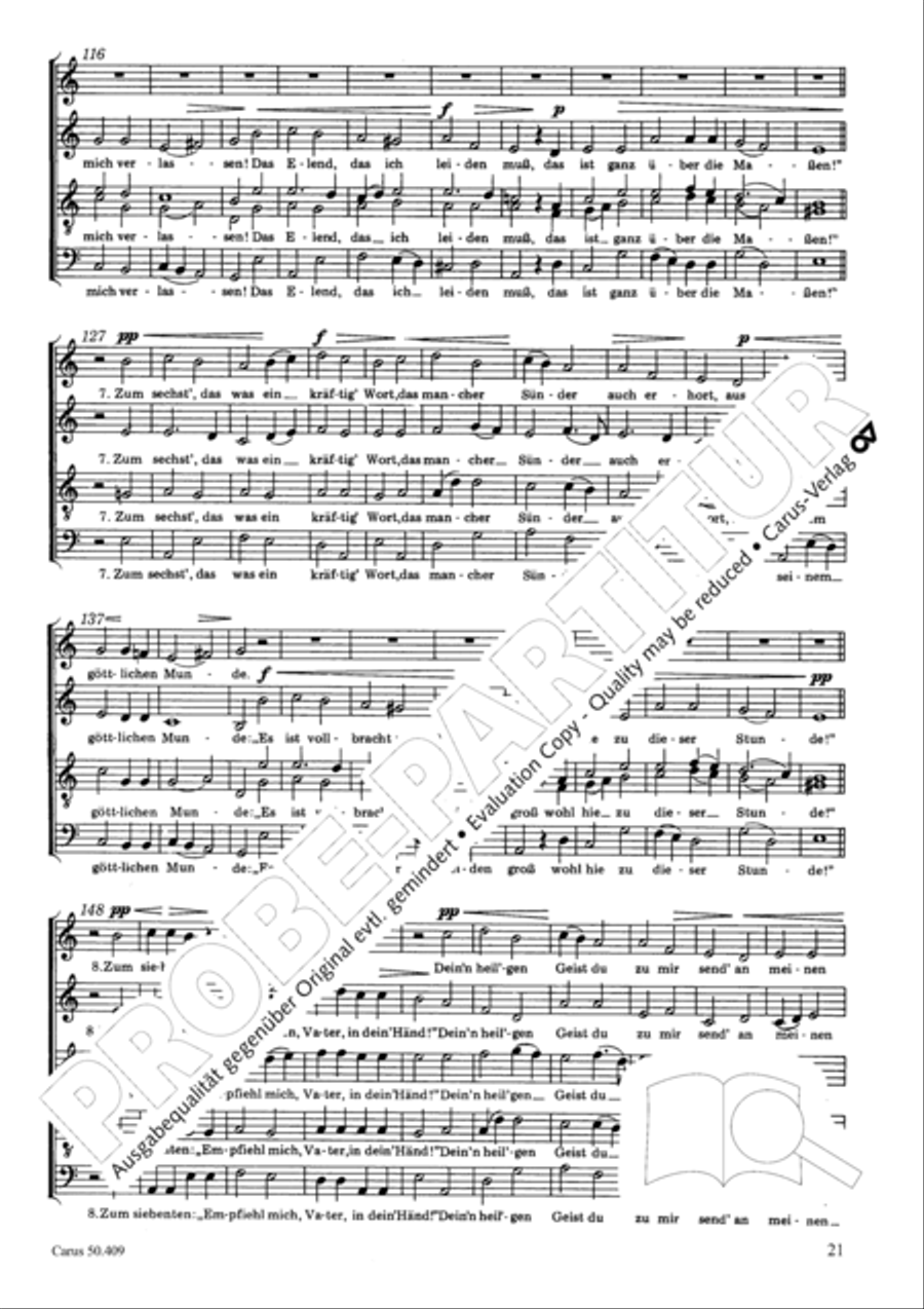 Zwolf deutsche geistliche Gesange Score scores gallery preview page 22