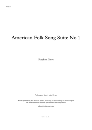 American Folk Song Suite No. 1