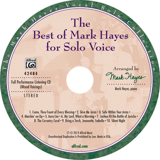 Book cover for The Best of Mark Hayes for Solo Voice (For Concerts, Contests, Recitals, and Worship)