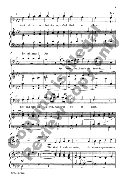 The God of Abraham Praise (Choral Score)