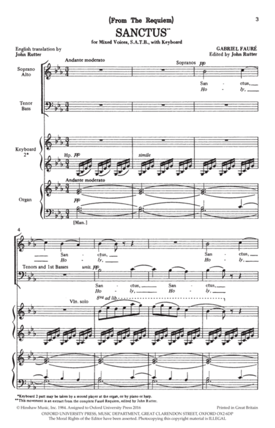 Sanctus Sanctus 4-Part scores gallery preview page 2