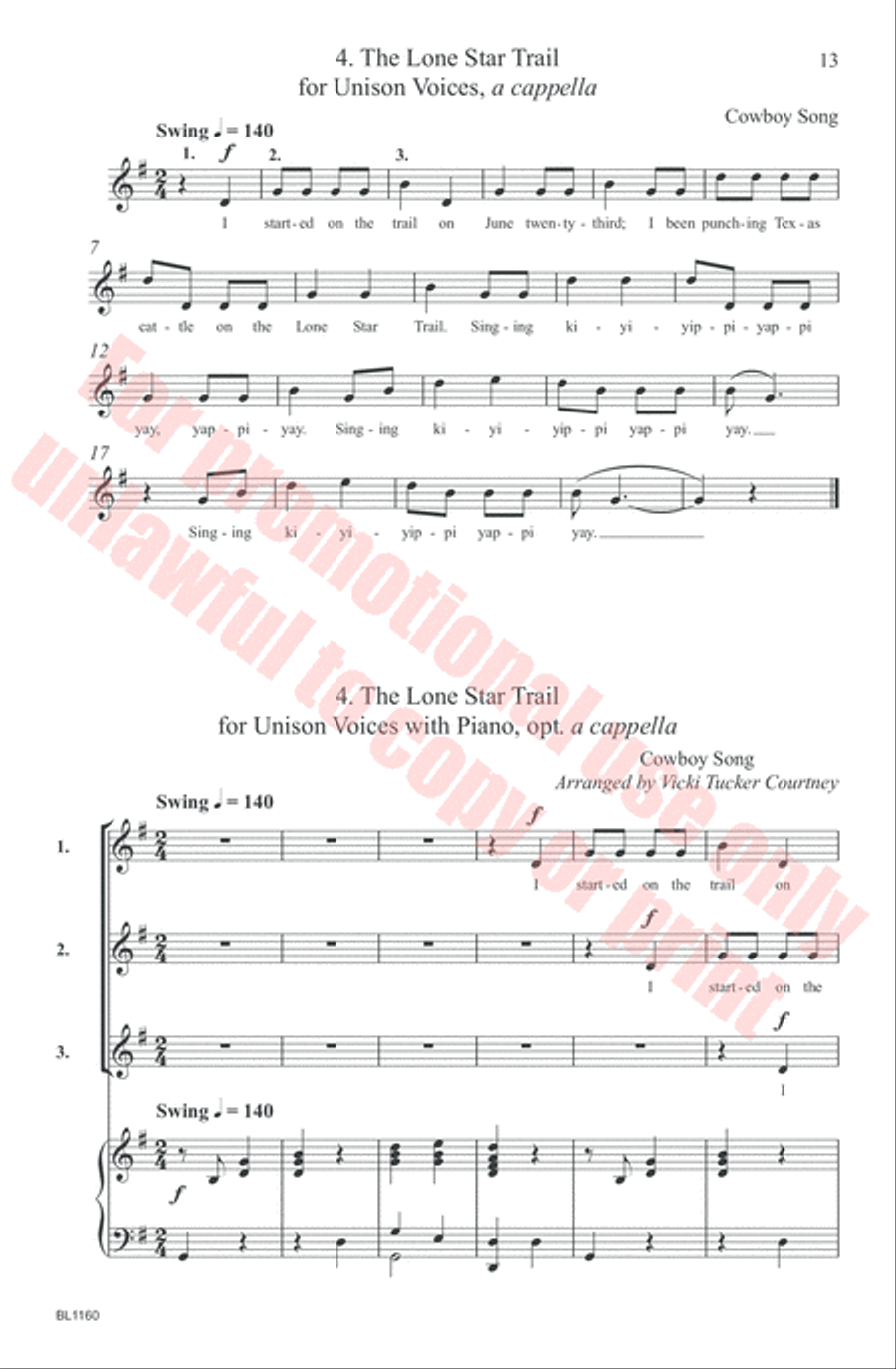 Round and Round: A Collection of Rounds for Emerging Choirs Choir scores gallery preview page 13