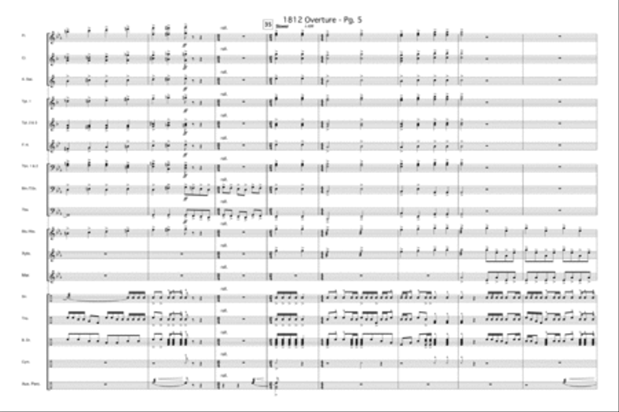 1812 Overture Marching Band scores gallery preview page 6