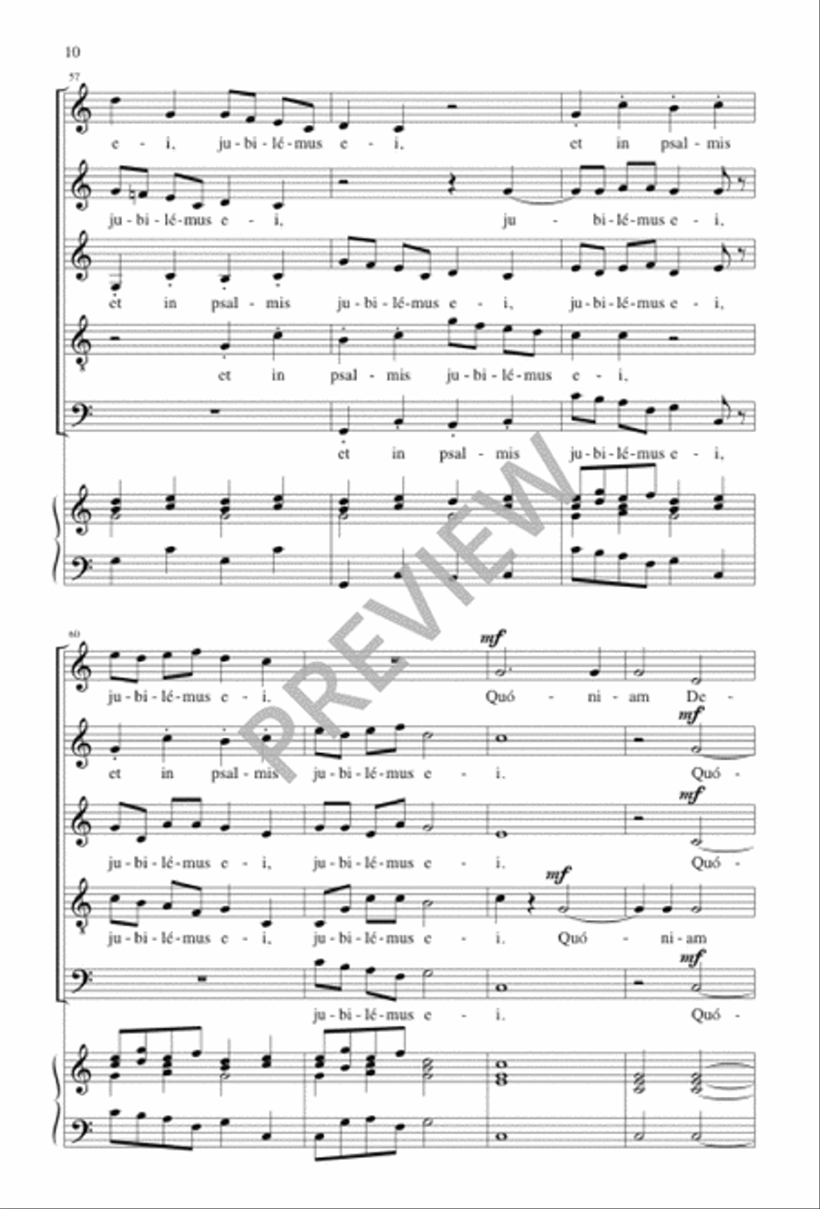 Venite exultemus Domino Venite exultemus Domino SSATB scores gallery preview page 10