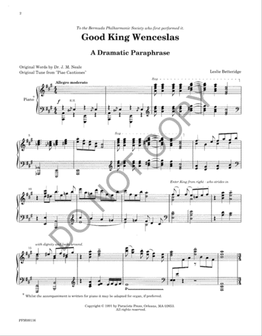 Good King Wenceslas 4-Part scores gallery preview page 5