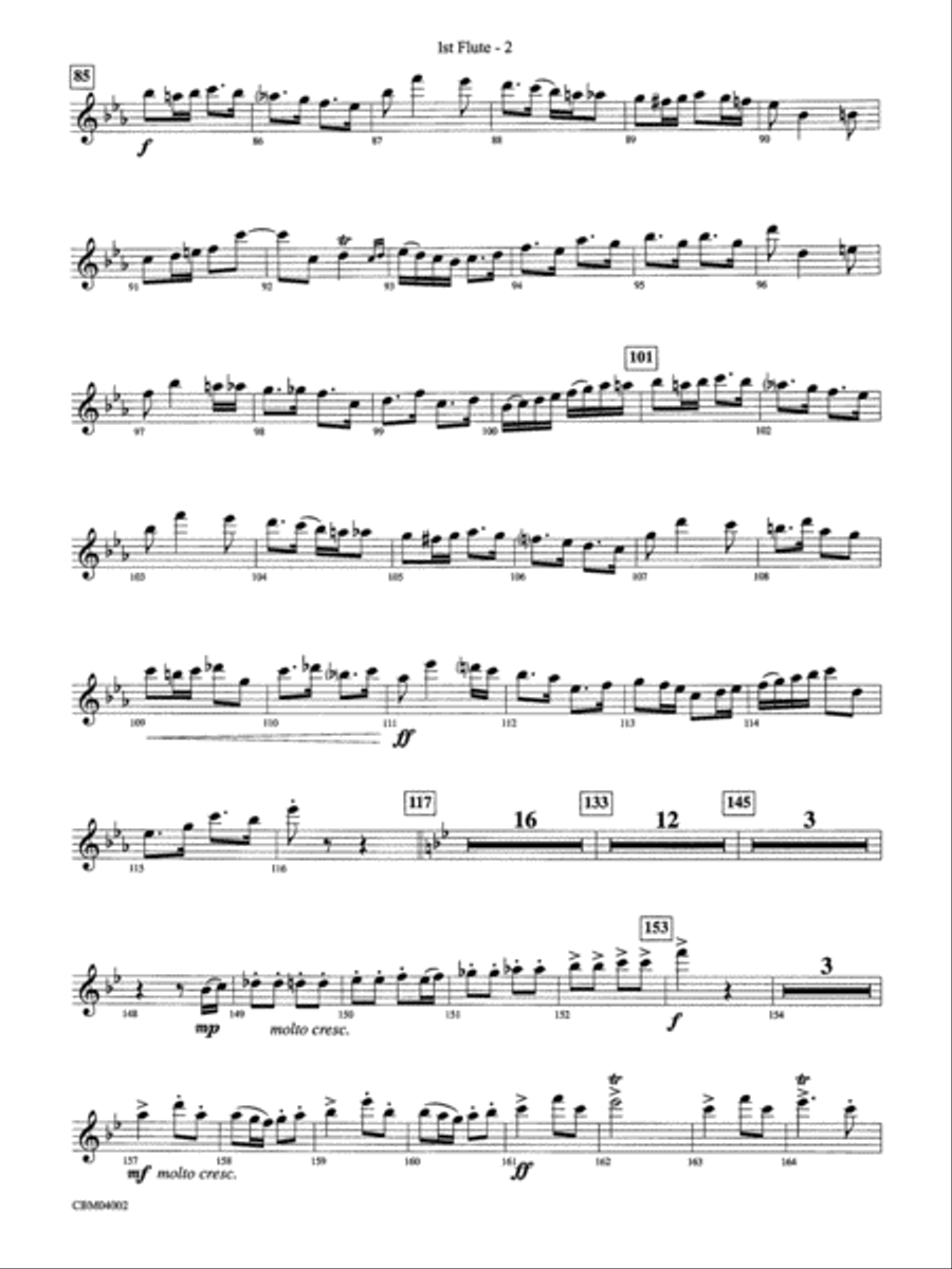 The Dam Busters Concert March: Flute Concert Band scores gallery preview page 2