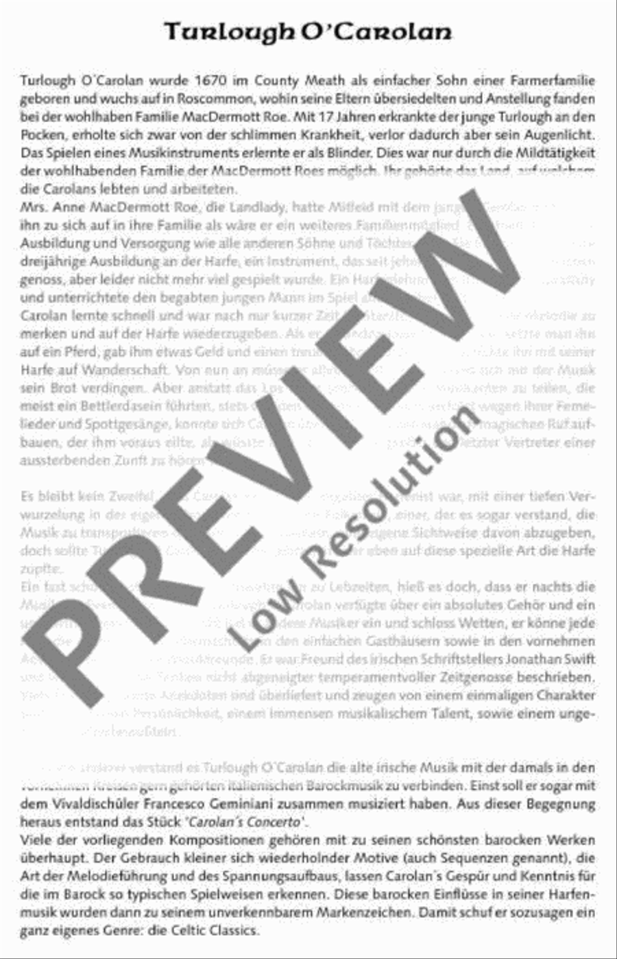 The O'Carolan Book Flute scores gallery preview page 5