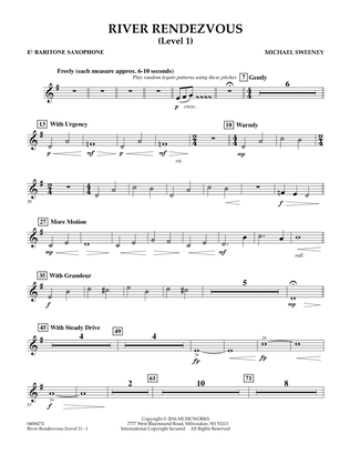 River Rendezvous - Eb Baritone Saxophone (Level 1