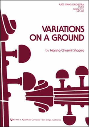 Book cover for Variations on a Ground