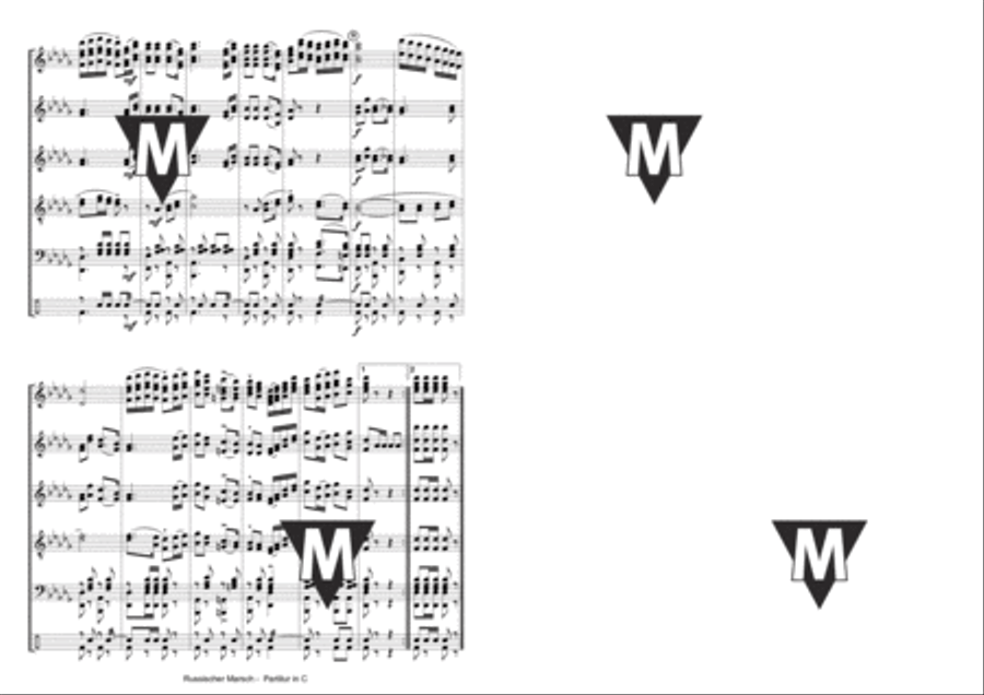 Russischer Marsch Concert Band scores gallery preview page 5
