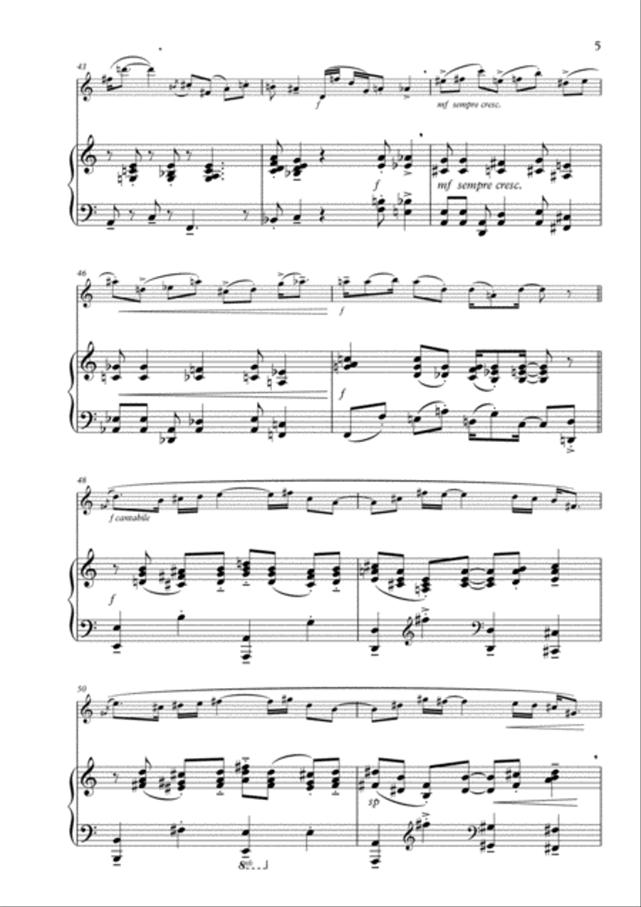 Kleine Suite für Klarinette und Klavier (Little Suite for Clarinet and Piano) Clarinet Solo scores gallery preview page 6
