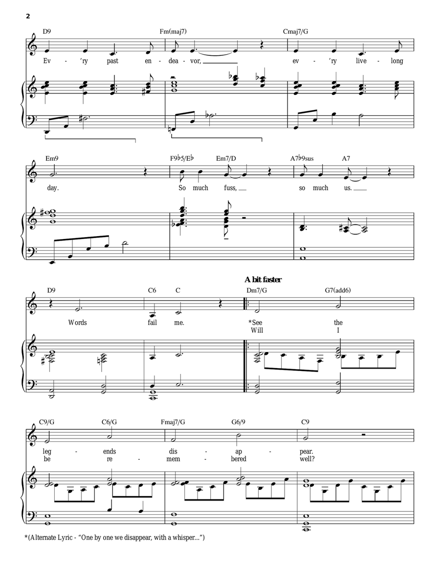 Words Fail Me Piano, Vocal scores gallery preview page 2