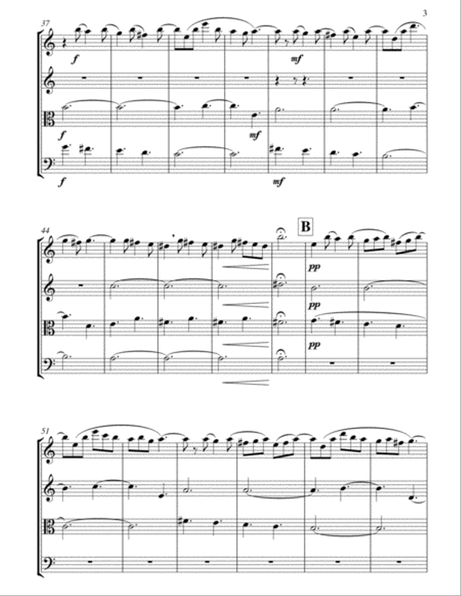 Pastorale String Quartet scores gallery preview page 4